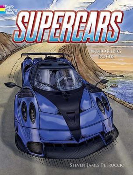 Dover Coloring Book- Supercars Coloring Book