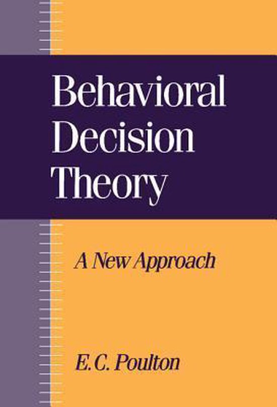 Behavioral Decision Theory