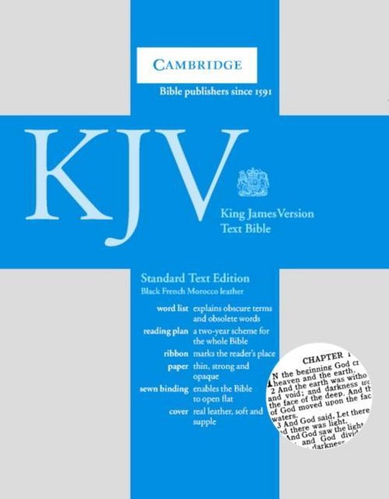 Authorized King James Bible Black Leathe