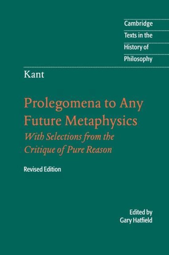 Prolegomena To Any Future Metaphysics