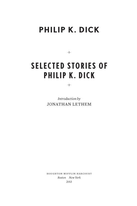 Selected Stories of Philip K. Dick