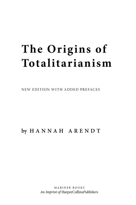 The Origins of Totalitarianism