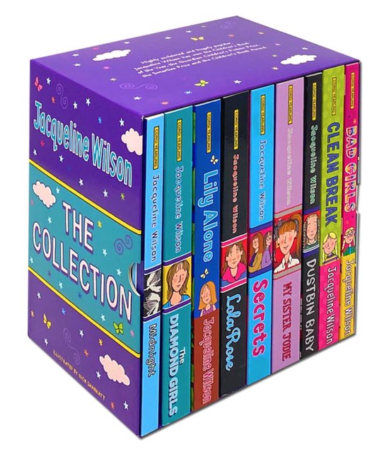 Jacqueline Wilson 9 Books Collection Set (Bad Girls,Clean Break, Dustbin Baby, My Sister Jodie, Secrets, Lola Rose, Lily Alone, The Diamond Girls & Midnight)