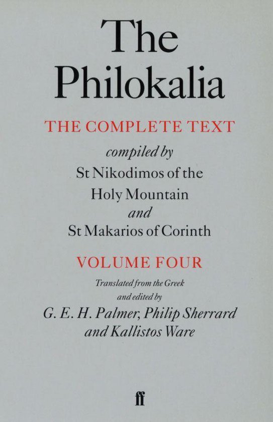 The Philokalia Vol 4