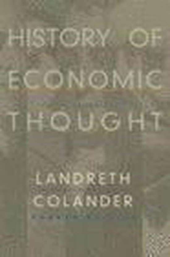 The History of Economic Thought