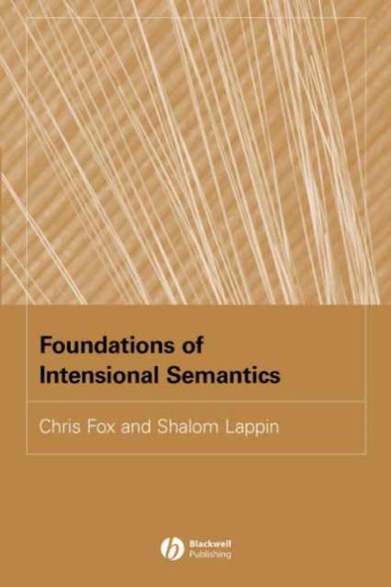 Foundations Of Intensional Semantics