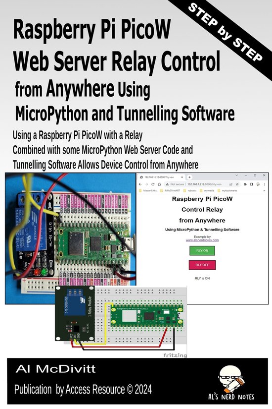 Raspberry Pi PicoW Web Server Relay Control from Anywhere Using MicroPython and Tunnelling Software