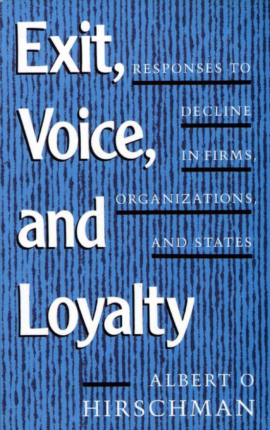 Exit, Voice, and Loyalty