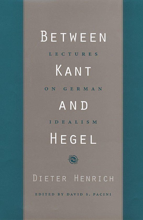 Between Kant and Hegel