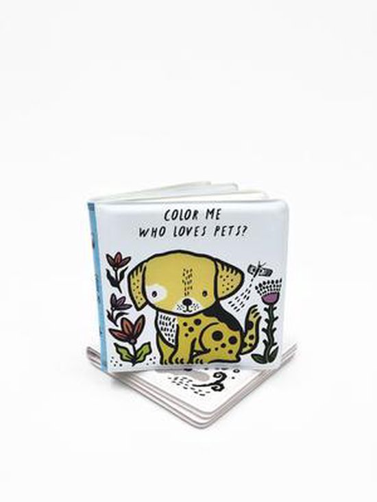 Wee Gallery Bath Books- Color Me: Who Loves Pets?