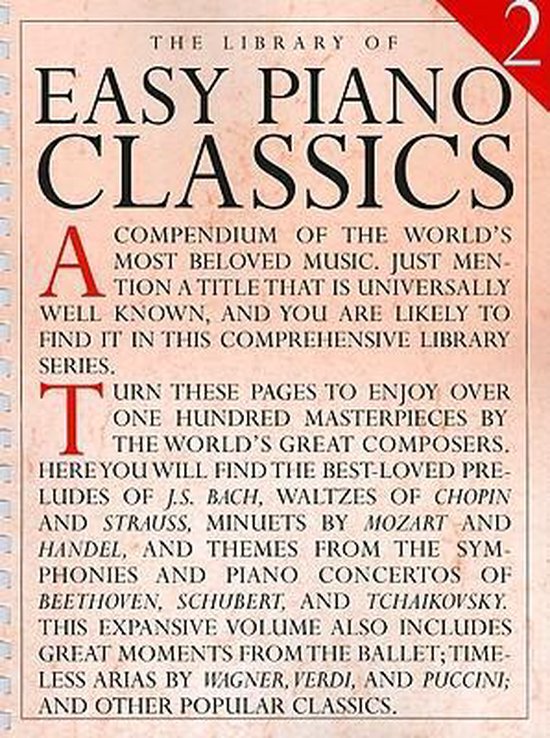 Library Of Easy Piano Classics 2