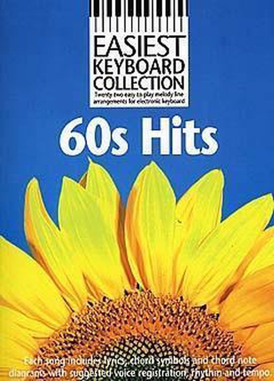 Easiest Keyboard Collection 60s Hits Melody Lyrics Chords Book