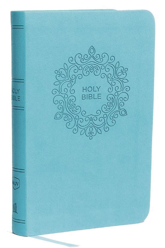 NKJV, Value Thinline Bible, Compact, Leathersoft, Blue, Red Letter Edition, Comfort Print