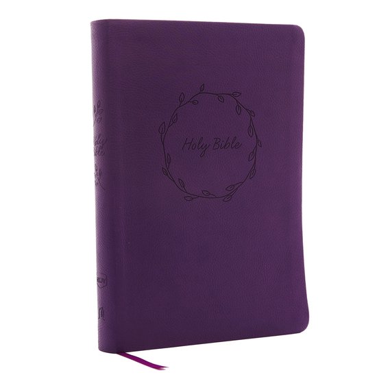 NKJV, Value Thinline Bible, Large Print, Leathersoft, Purple, Red Letter Edition, Comfort Print