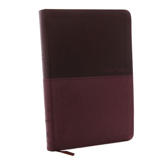 NKJV, Value Thinline Bible, Large Print, Leathersoft, Burgundy, Red Letter Edition, Comfort Print