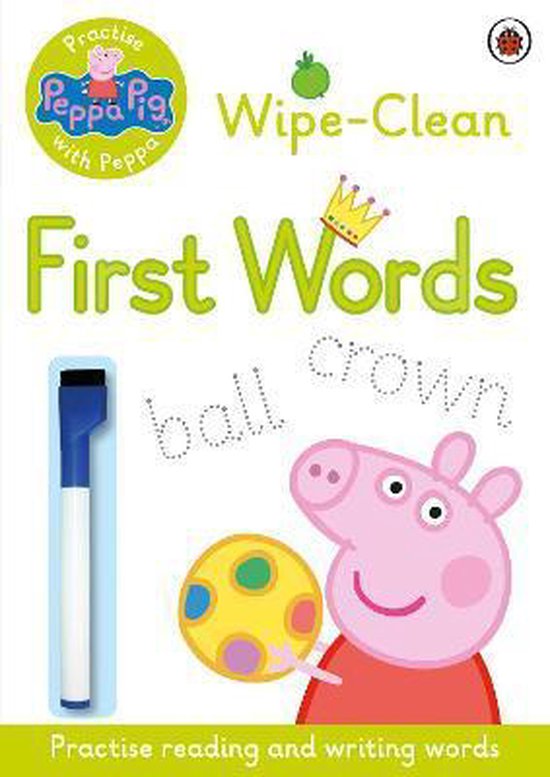 ISBN Peppa Pig: Practise with Peppa: Wipe-Clean First Words, Anglais, 16 pages