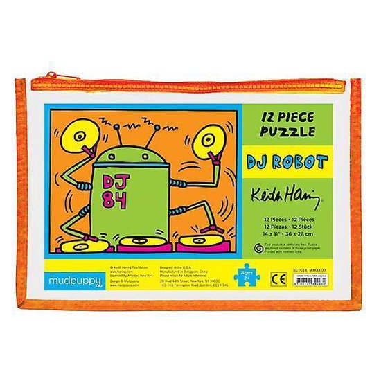 Keith Haring DJ Robot Pouch Puzzle