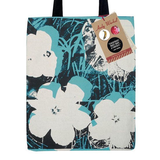 Tote Bag Canvas Andy Warhol Poppies