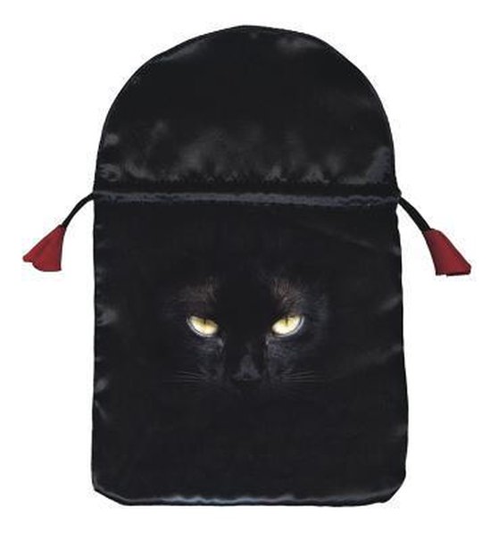 Black Cat Satin Tarot Bag