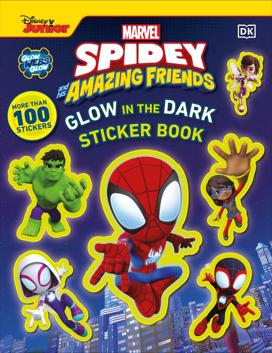 Marvel Spidey and His Amazing Friends Glow in the Dark Sticker Book