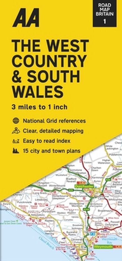 Road Map Britain 01. West Country & South Wales 1 : 200 000