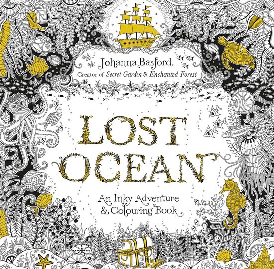 Lost Ocean Inky Adventure & Colouring Bk