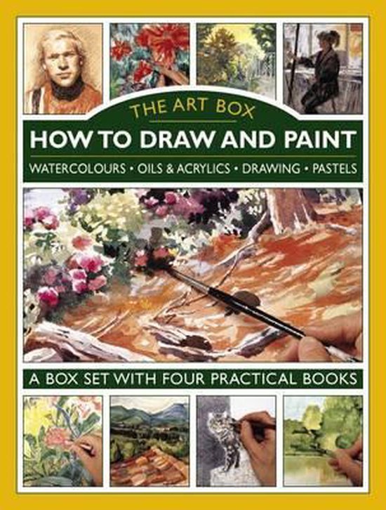 Art Box - How to Draw and Paint (4-Book Slipcase): Watercolours  Oils & Acrylics  Drawing  Pastels