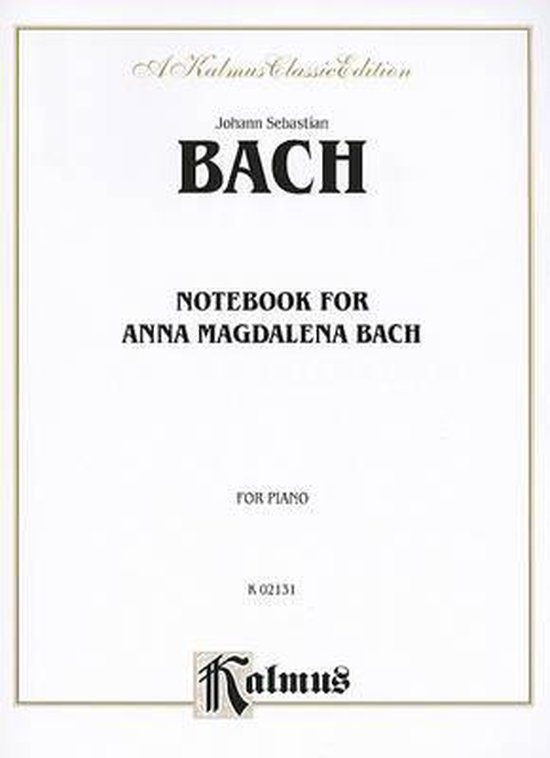 Notebook for Anna Magdalena Bach