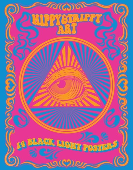 Black Light Poster Book- Hippy & Trippy Art