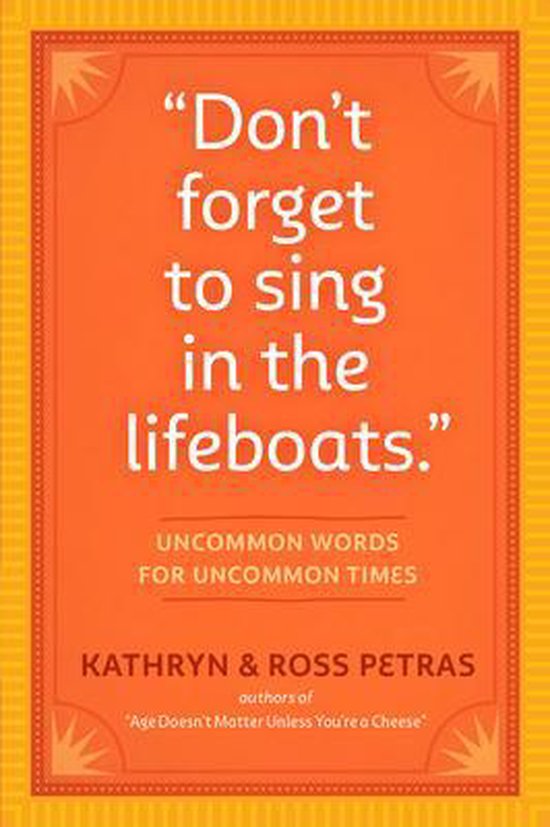 Don't Forget To Sing In The Lifeboats (U.S edition)