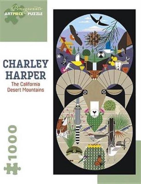 Charley Harper: The California Desert Mountains 1000-Piece Jigsaw Puzzle