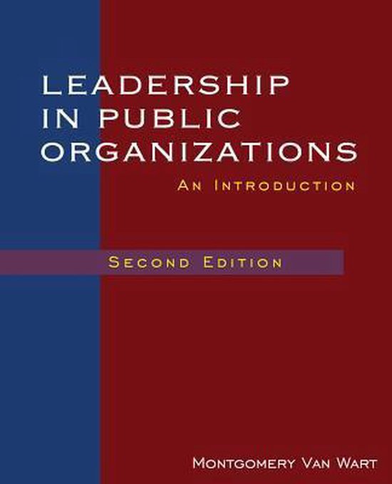 Leadership in Public Organizations