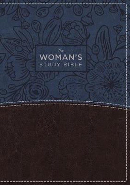 NIV, The Woman's Study Bible, Leathersoft, Blue/Brown, Full-Color, Red Letter