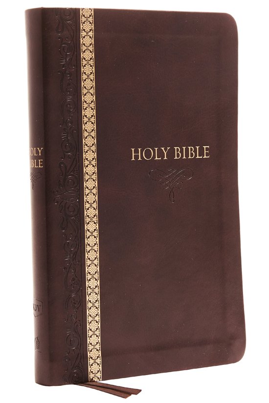 KJV Holy Bible: Thinline, Brown Leathersoft, Red Letter, Comfort Print (Thumb Indexed): King James Version