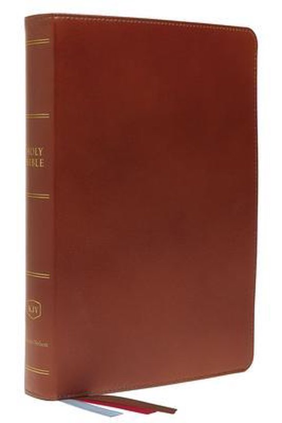 KJV, Preaching Bible, Premium Calfskin Leather, Brown, Comfort Print