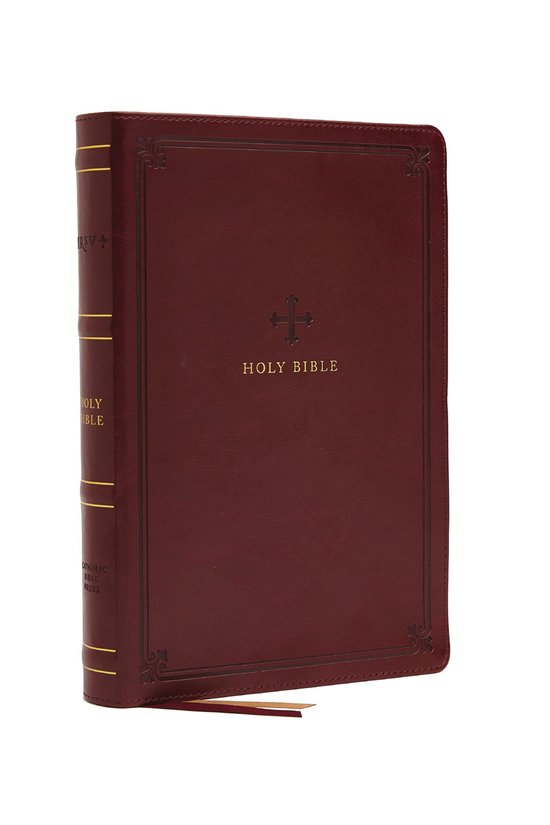 NRSV, Catholic Bible, Standard Large Print, Leathersoft, Red, Comfort Print