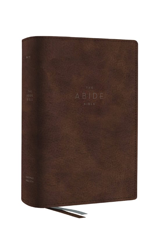 NET, Abide Bible, Leathersoft, Brown, Comfort Print