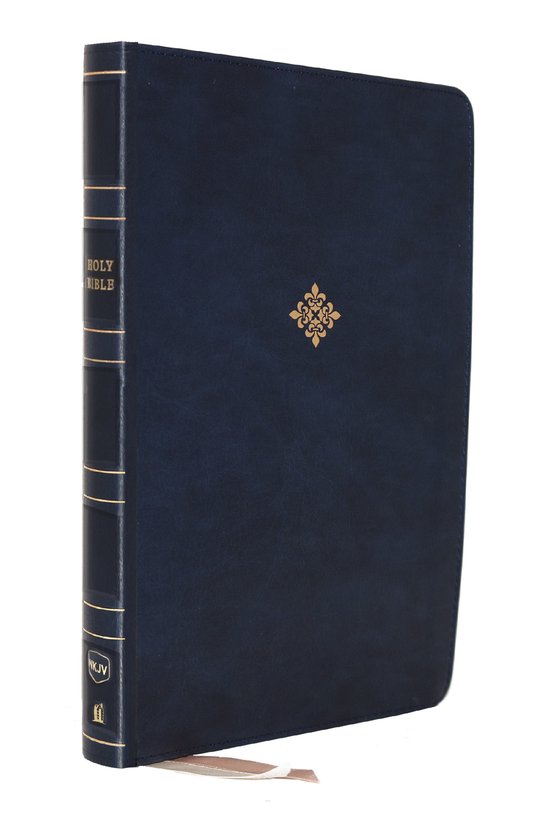 NKJV, Thinline Reference Bible, Leathersoft, Blue, Red Letter, Comfort Print