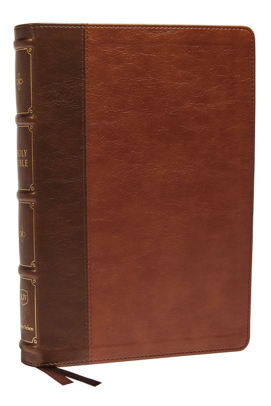 KJV Holy Bible: Large Print Verse-by-Verse with Cross References, Brown Leathersoft, Comfort Print: King James Version (Maclaren Series)