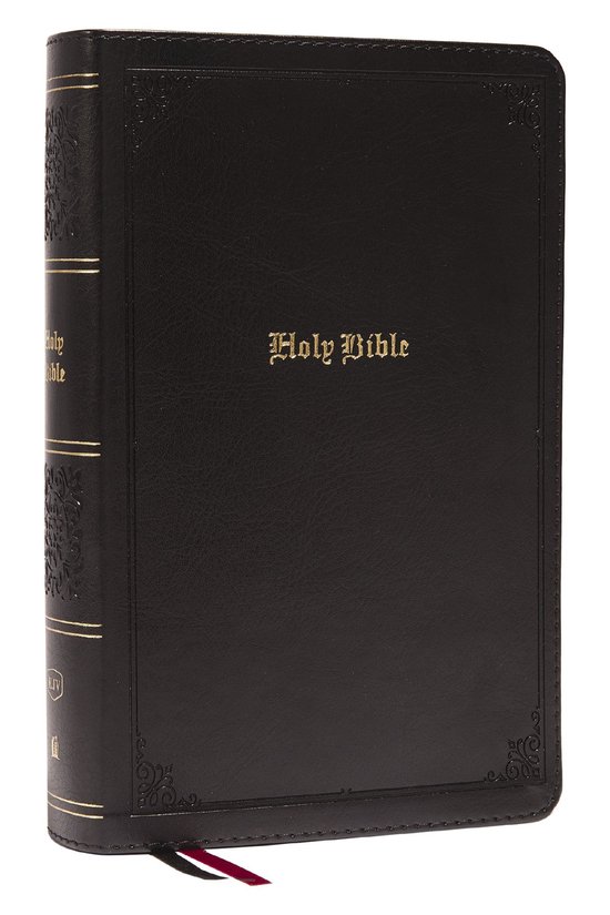 KJV Holy Bible: Large Print Single-Column with 43,000 End-of-Verse Cross References, Black Leathersoft, Personal Size, Red Letter, Comfort Print: King James Version