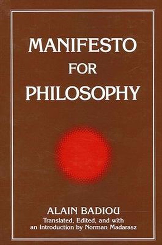 Manifesto For Philosophy