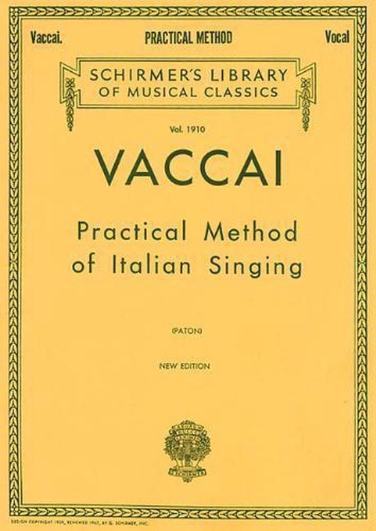 Practical Method of Italian Singing