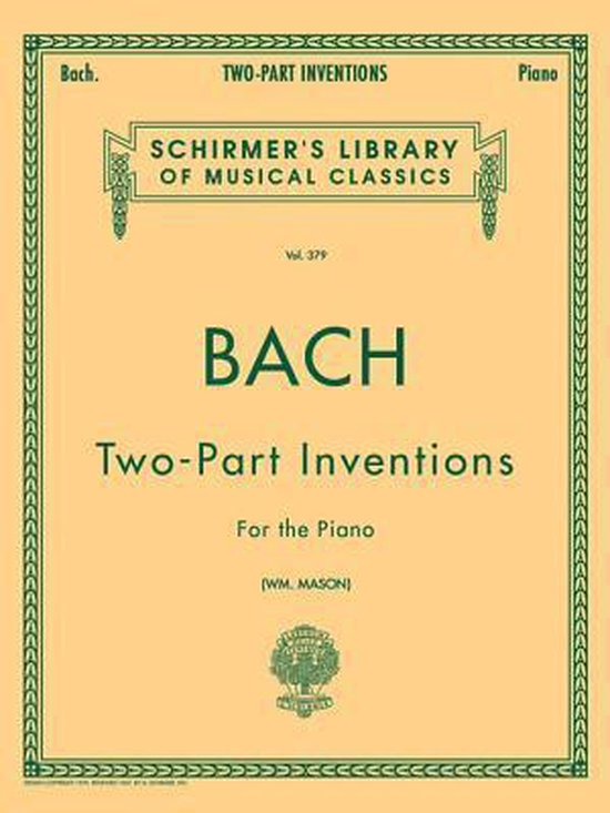 Bach Two-Part Inventions for the Piano