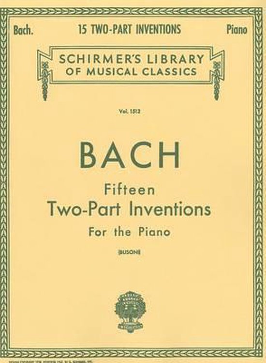 15 Two-Part Inventions (Busoni)