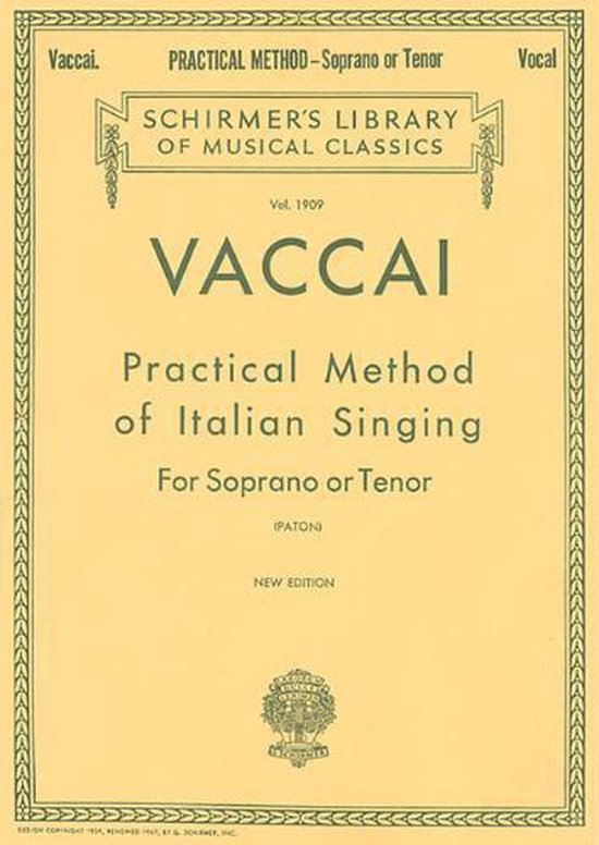 Practical Method Of Italian Singing