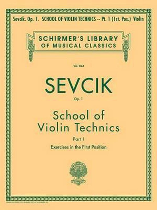 School of Violin Technics, Op. 1 - Book 1