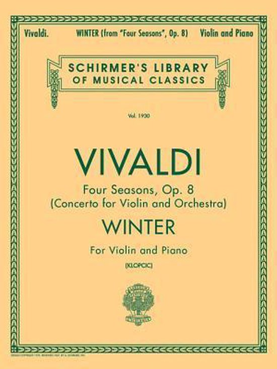 Winter For Violin and Piano