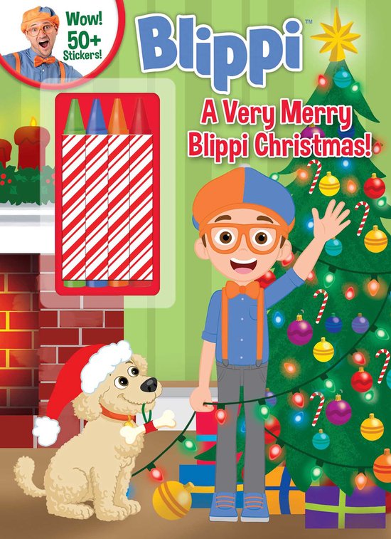 Coloring & Activity with Crayons- Blippi: A Very Merry Blippi Christmas