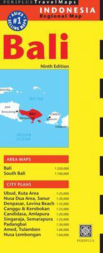 Bali Travel Map Periplus Travel Maps