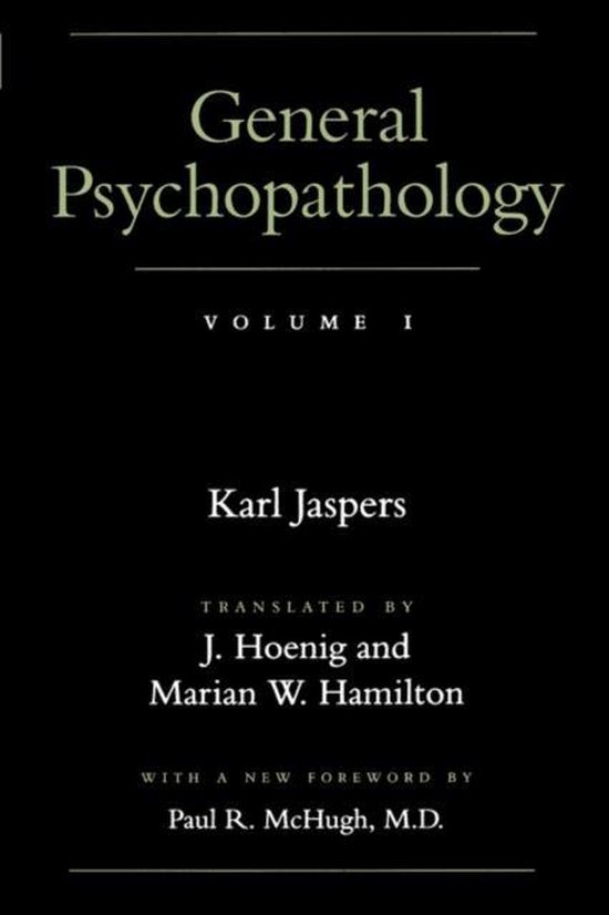 General Psychopathology Volume 1